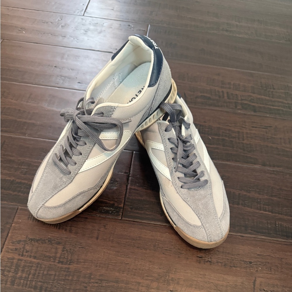 Tretorn Rawlins 2.0 leather and suede sporty athletic tennis shoe retro sneakers - Picture 4 of 11